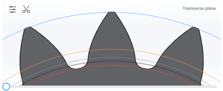 SPUR GEAR THIN TOOTH TIP